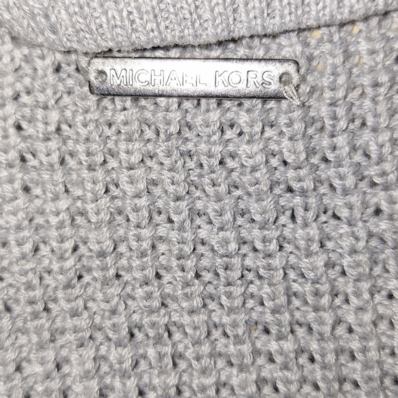 A Michael Michael Kors men's large chunky knit turtleneck sweater.  pre-loved - Picture 3 of 5
